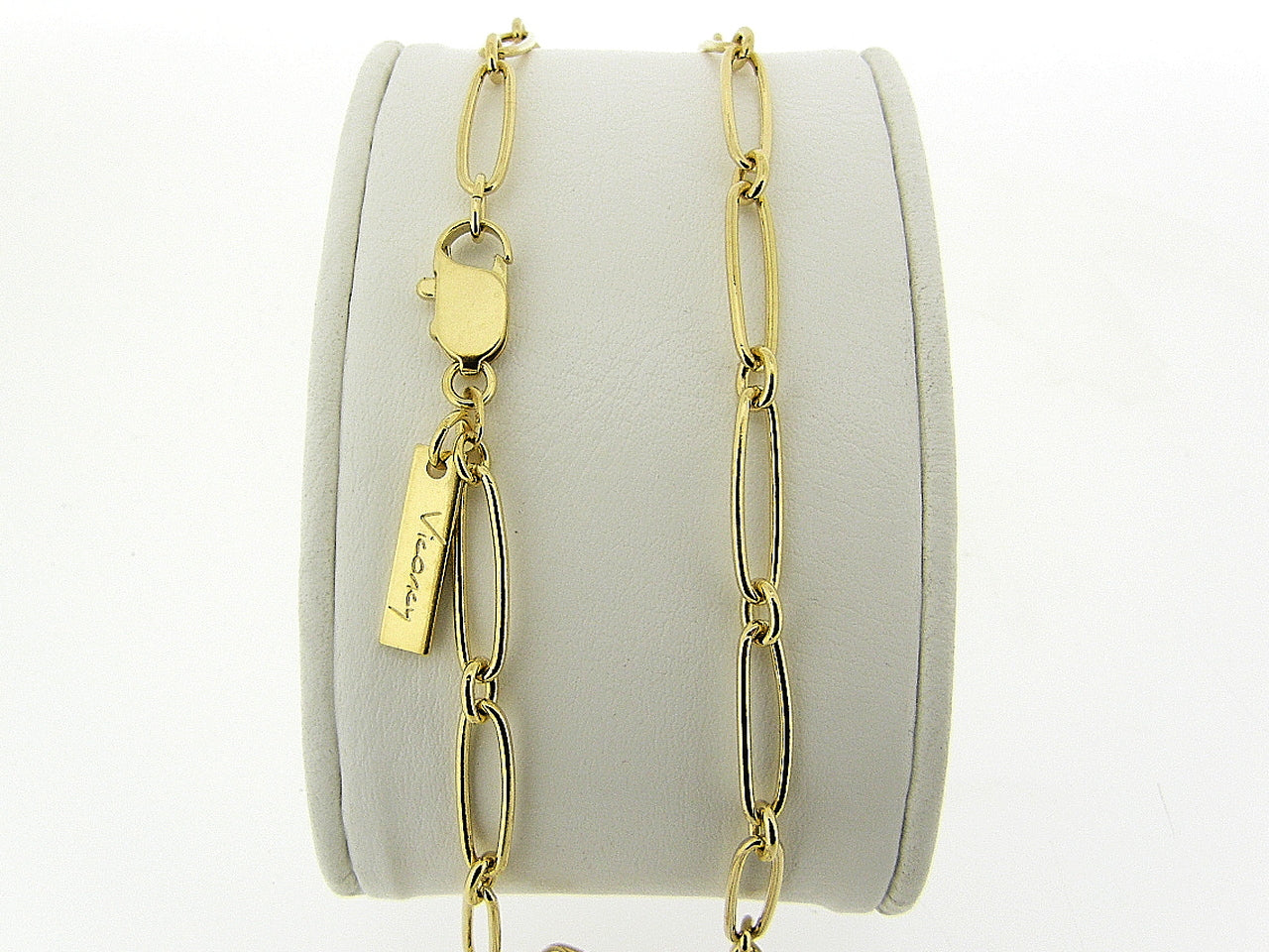 Gouden closed forever collier met gesloten schakeltjes