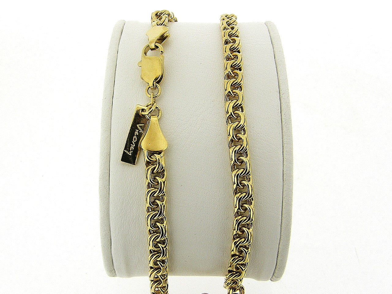 Gouden gevlochten cocktail Garibaldi Bismarck collier