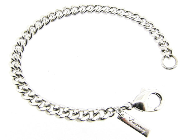 Zilveren armband met grote gourmet schakels