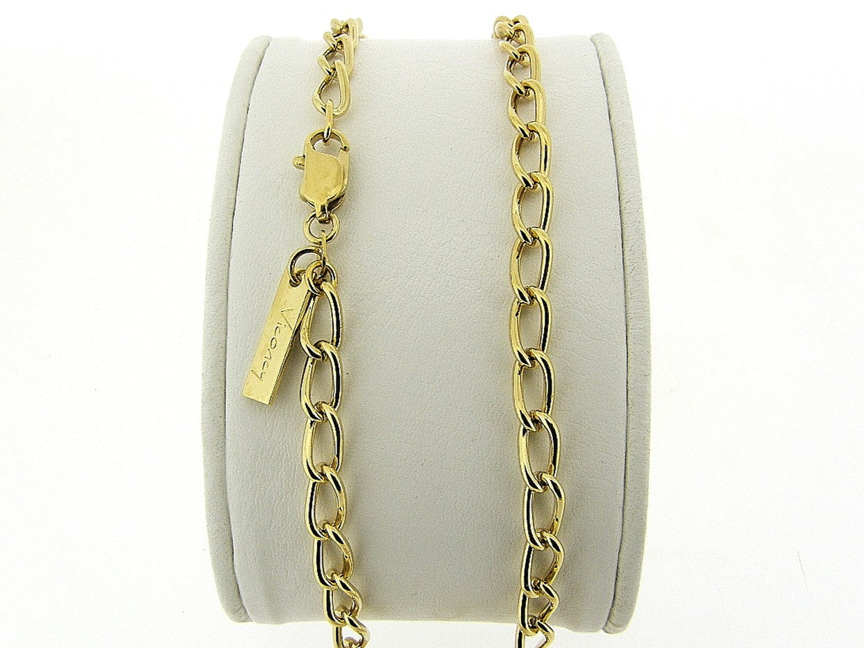 Gouden halsketting met closed forever schakeltjes