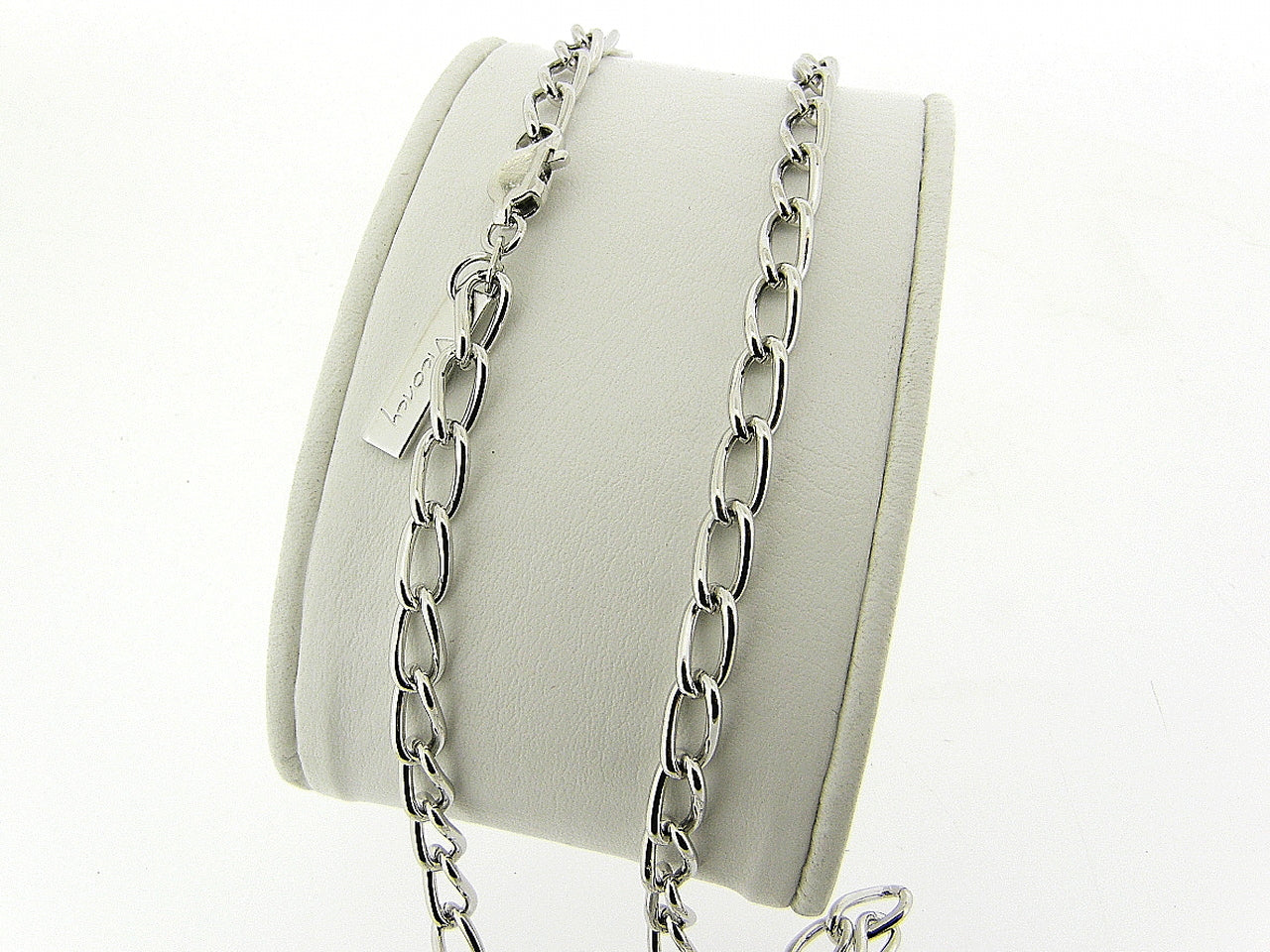 Zilveren halsketting met closed forever schakeltjes