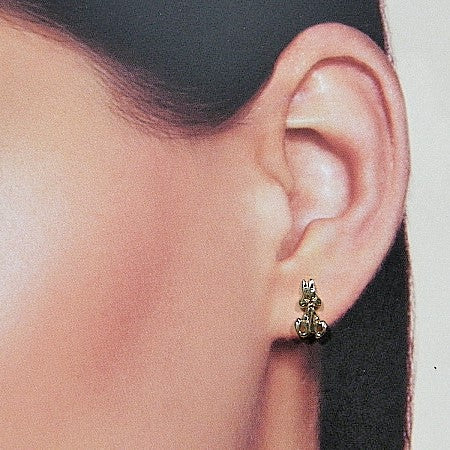 Gouden kinder oorknopjes konijntjes