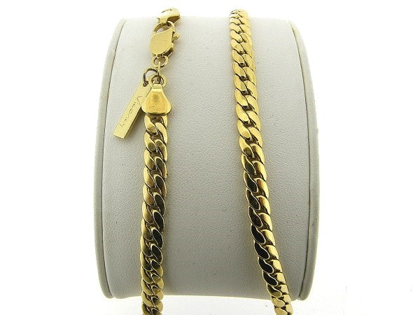 Gouden slangen gourmet gevlochten schakel collier