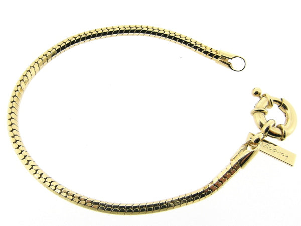 Gouden facet geslepen slangen armband