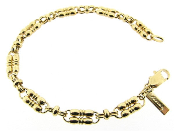 Gouden cocktail armband met dubbele schakels