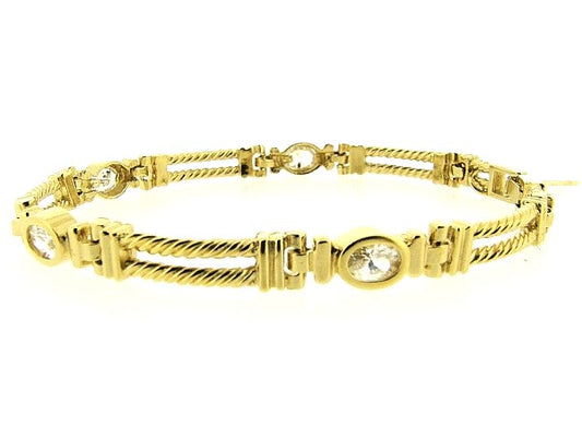 Gouden cocktail armband