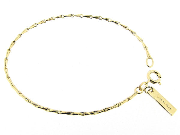 Gouden armbandje met mini close for ever koren schakeltjes