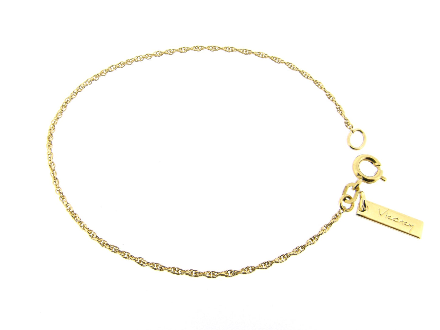 Gouden koord armbandje