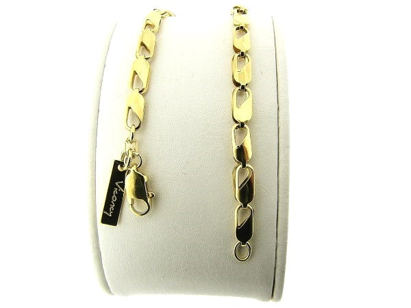 Gouden collier met fantasie close forever schakeltjes