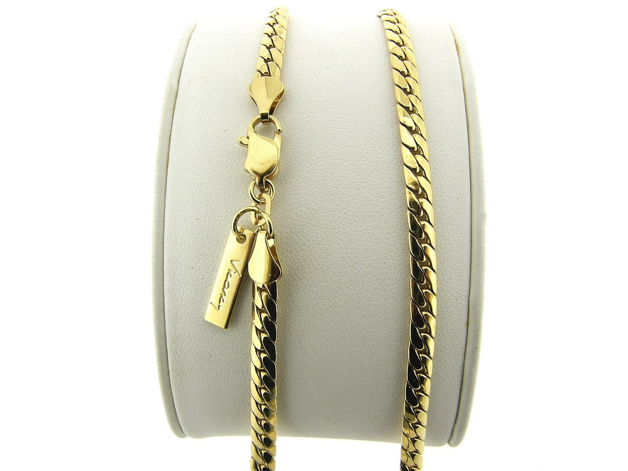 Gouden halsketting fragiel gourmet Luna cobra slangen collier