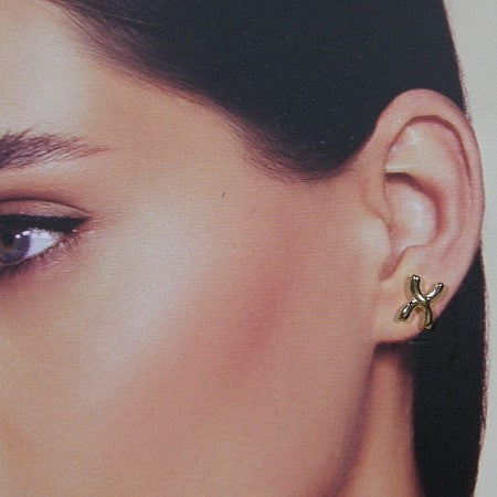 Gouden kleine Franse oorknop