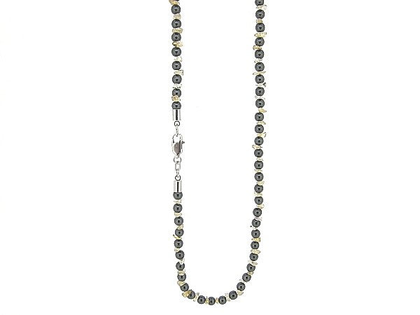 Hematiet met Citrien edelsteentjes collier