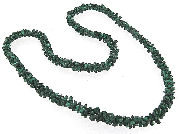 Klassiek Malachiet edelsteen collier met split edelsteentjes