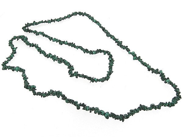 Malachiet edelsteen collier met kleine split edelsteentjes