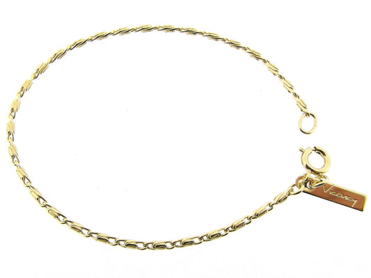 Gouden armbandje met mini fantasie koningsschakeltjes