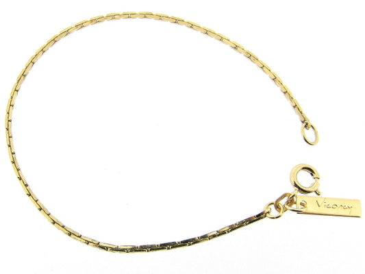 Gouden armbandje met mini slangen diamant geslepen schakeltjes