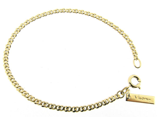 Gouden armbandje met gourmet fantasie schakeltjes