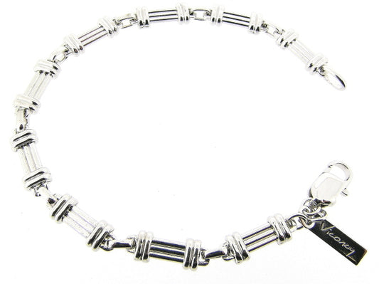 Zilveren armband met Franse schakeltjes