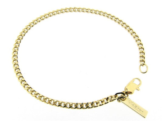 Gouden armbandje met gediamanteerd geslepen gourmet schakeltjes