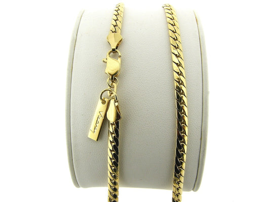 Gouden halsketting fragiel gourmet Luna cobra slangen collier