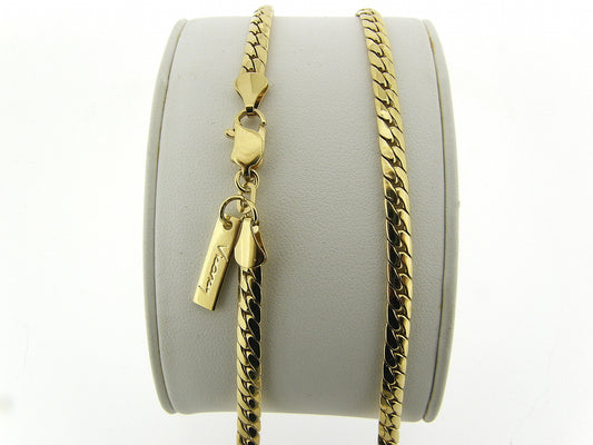 Gouden halsketting gourmet Luna cobra slangen collier