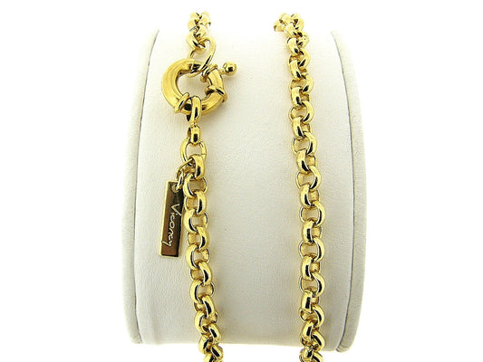 Gouden halsketting Jasseron collier met grote elegante sluiting