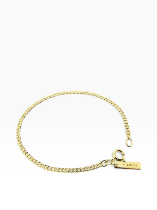 mijnsieradenshop.com gouden gourmet schakelarmband met diamantgeslepen afwerking en 2 mm breedte